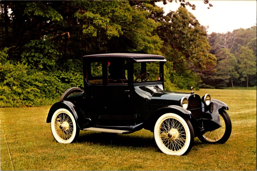 Vintage advertising postcard front, 1921 Dodge Brothers Doctor's Coupe automobile, from the collection of Joseph Bowra Hicksville New York